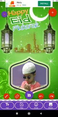 Muslim Festivals Greeting android App screenshot 6